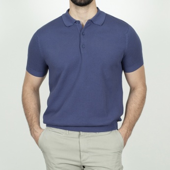 Polo Pardo Azul